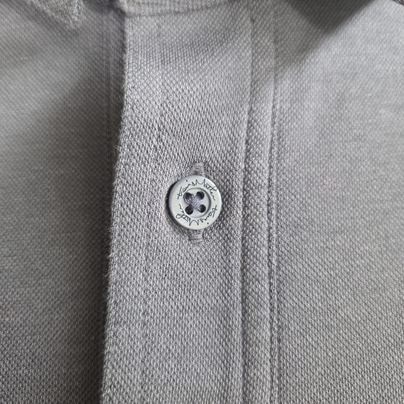 Travis Matthew Blue Polo Shirt With Palm Tree Design Size Med - Picture 4 of 8